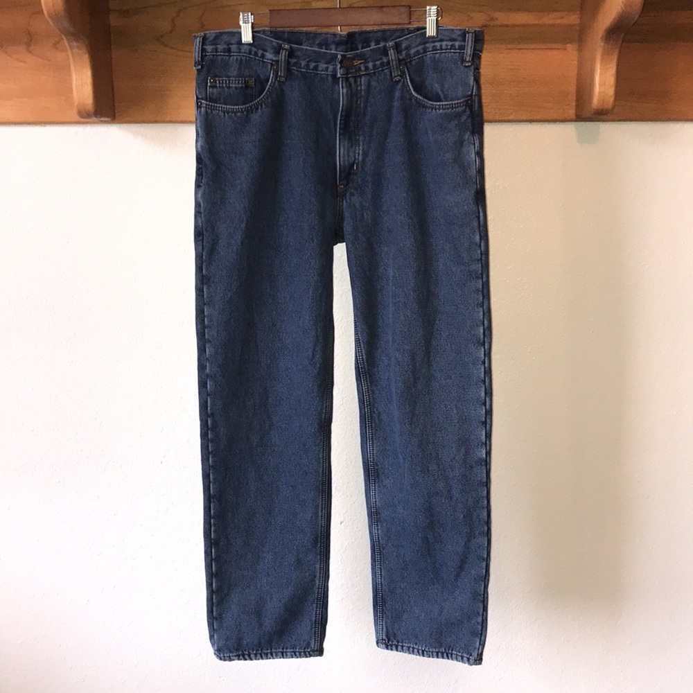 Full Blue Fleece-lined Jeans